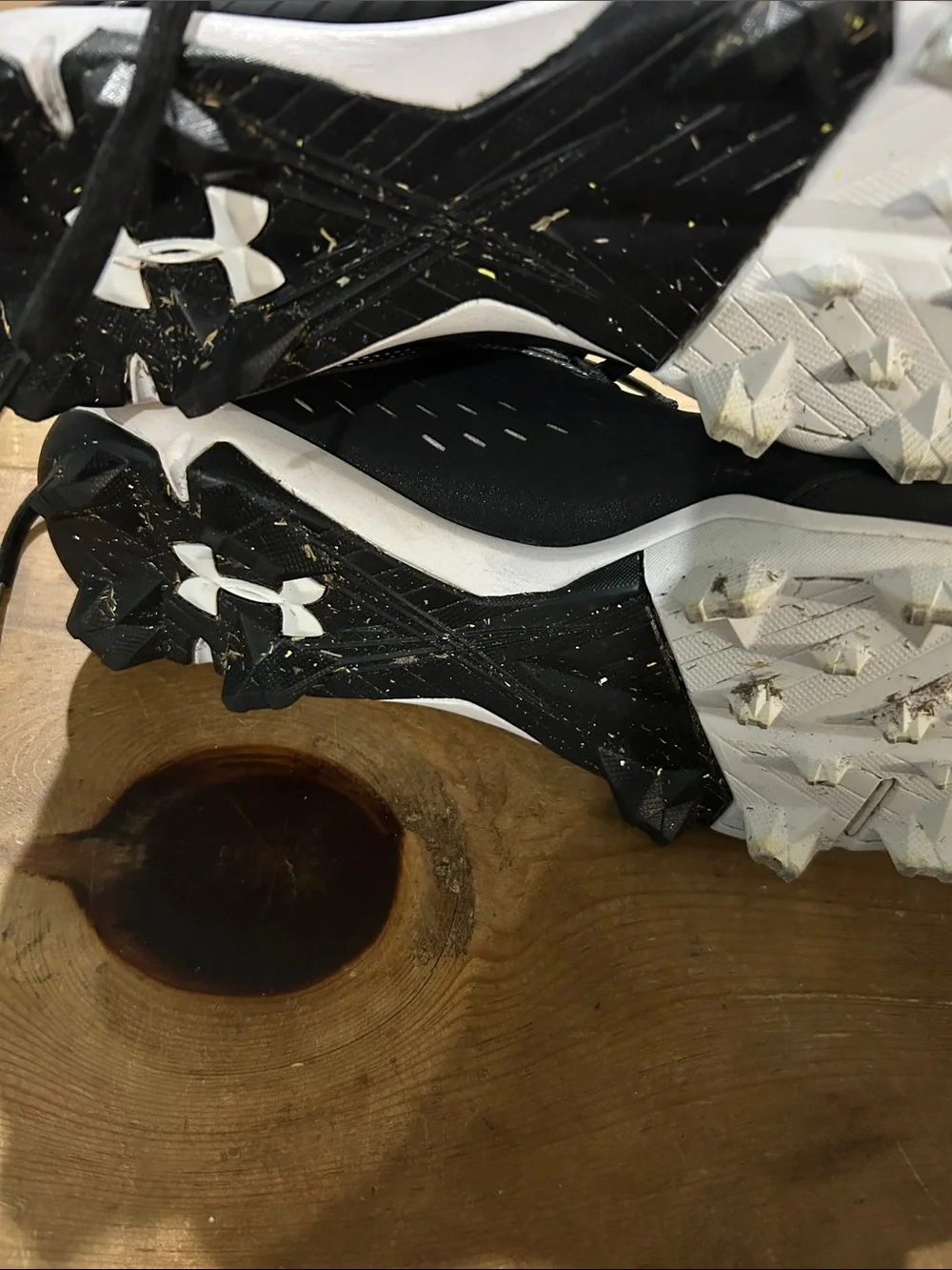 Under Armour Leadoff Low RM Baseball Cleats Men’s Size 9 Black White 3025590-001
